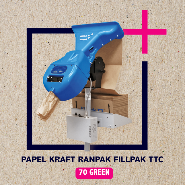 PAPEL KRAFT RANPAK FILLPAK TTC 70 GREEN