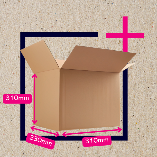 CAJA DE CARTÓN 12C 310X230X310MM | PACK 25 UNID.