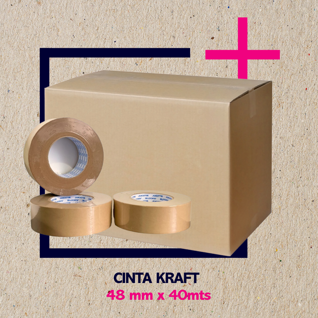 CINTA KRAFT ACTIVO | PACK 3 UNID.