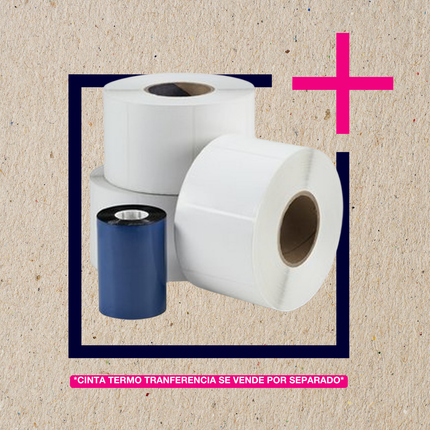 Pack Etiquetas adhesivas semibrillo 1 salida - Cono 1"